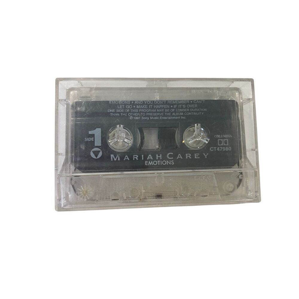 Mariah Carey Emotions Cassette Tape Columbia CT47980 1991 Pop R&B Album Music